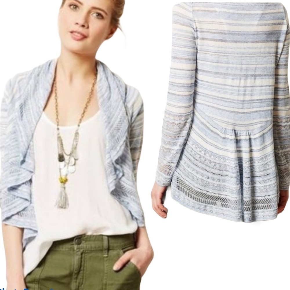 Anthropologie Drapey Open Cardigan
